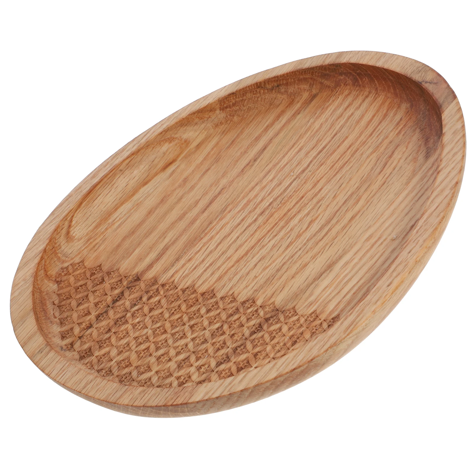 

Small Oval Wood Tray Sturdy Natural Finish Dessert Serving Dish Ideal for Snacks Dried Fruit Display Appetizer Plate Desktop