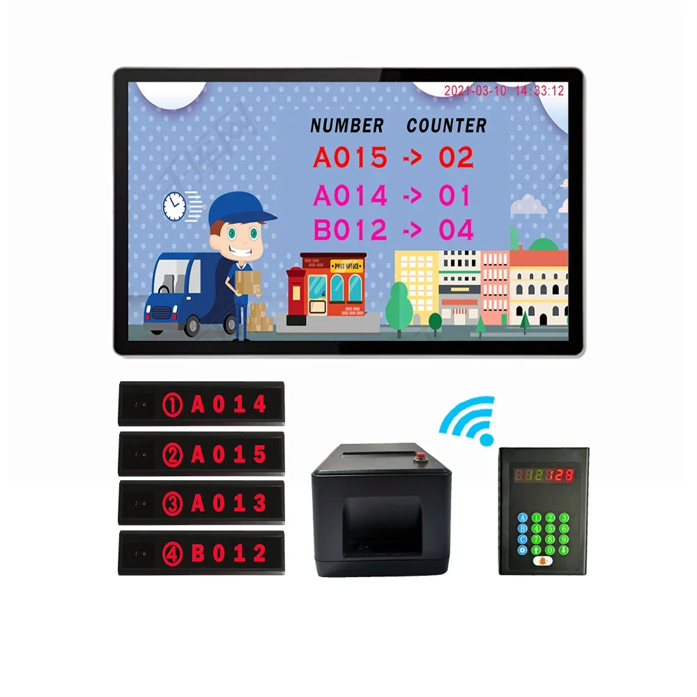 

Economic Simple Queue Management System Ticket Automatic Queue Machine for Clinic Bank Supermarket