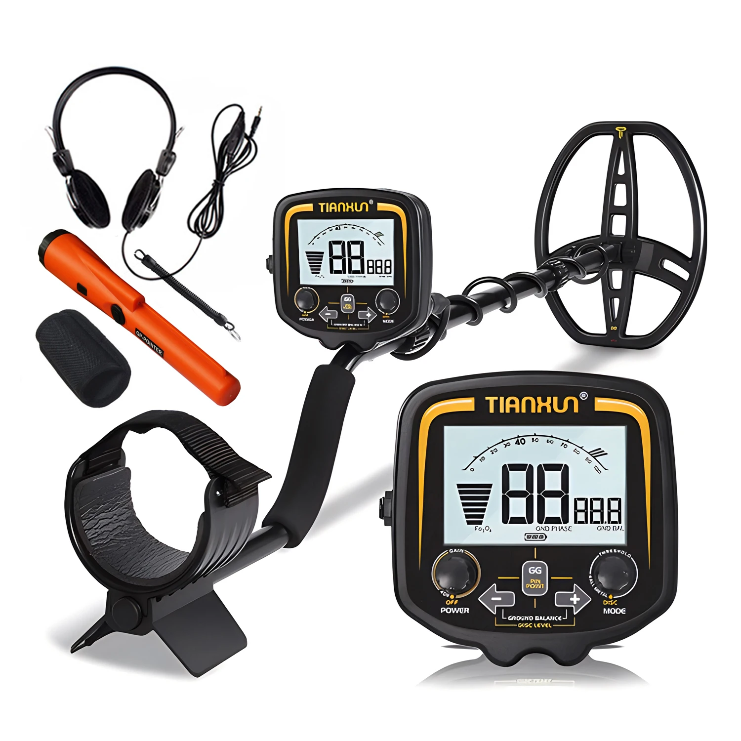

Underground Metal Detector TX-850 Professional Scanner Finder Gold Digger Treasure Hunter Pinpointer LCD Display Detector