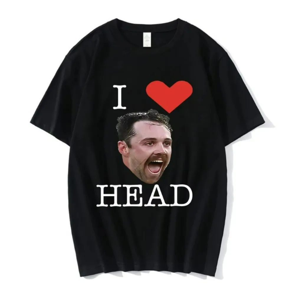 I Love Travis Head Cricket Player Funny Meme T-shirts Men Women Clothing Fashion Vintage Oversized T Shirt Cotton Casual T-shirt