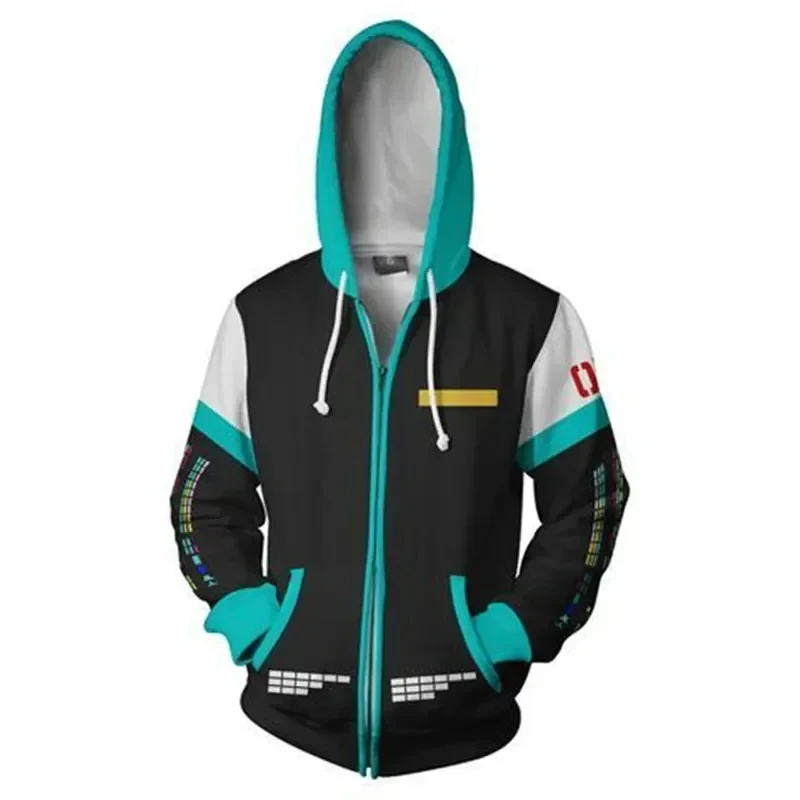 Cardigan en coton pour hommes et femmes, sweat-shirt à capuche avec fermeture éclair, cosplay, Harajuku, hiver, Jack Christma, ZanCos, Anime Miku, 2026