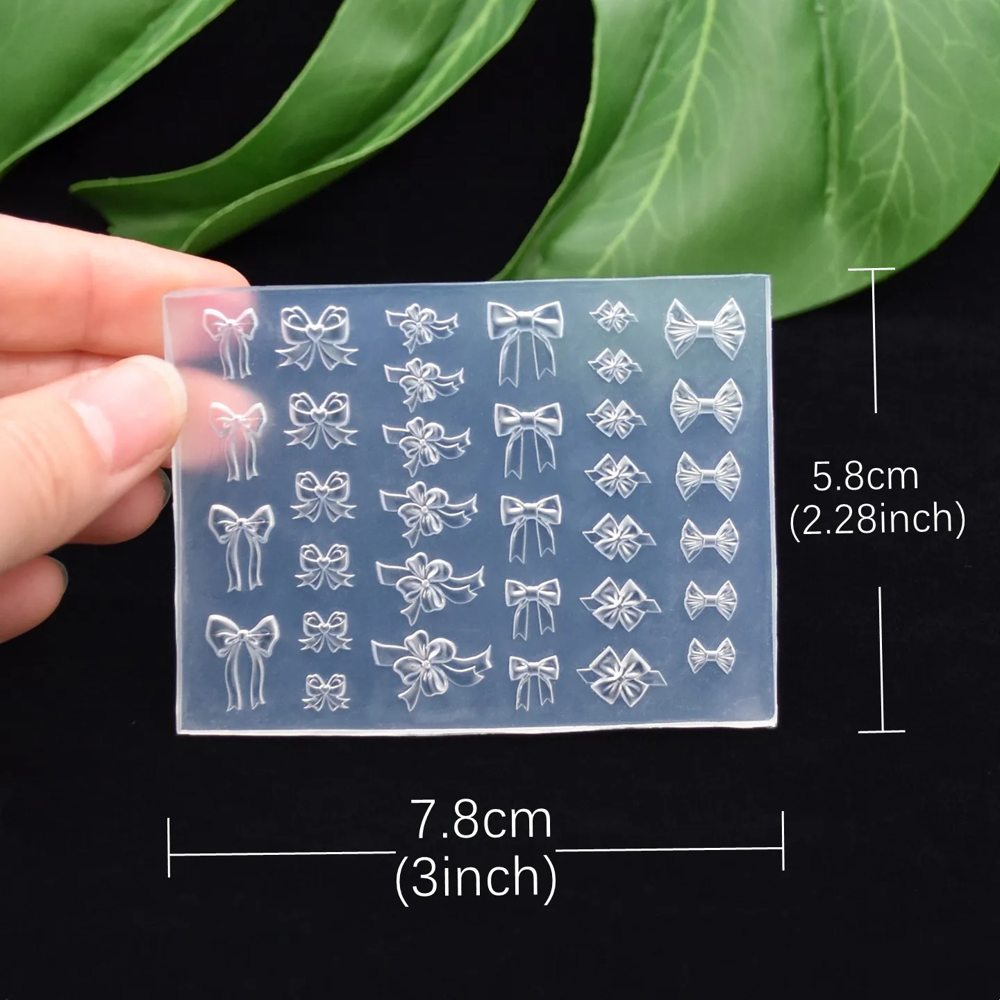 SNASAN Silicone Mold Small Beads Letters Bow Lace Flowers Nail Art DIY Handmade Tool Silicone Mould