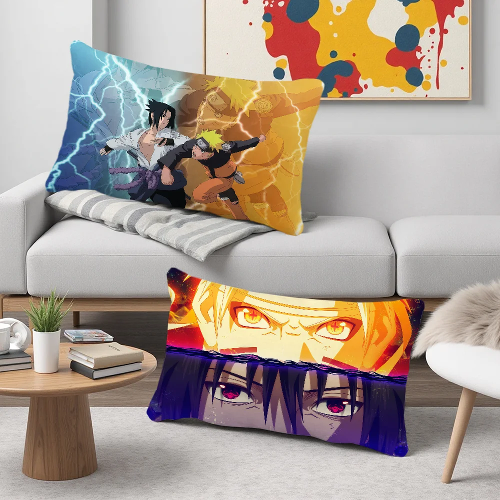 Immagine 3: Fodera per cuscino Anime N-Naruto, federa rettangolare stampata per comodino, divano, decorazione per la casa