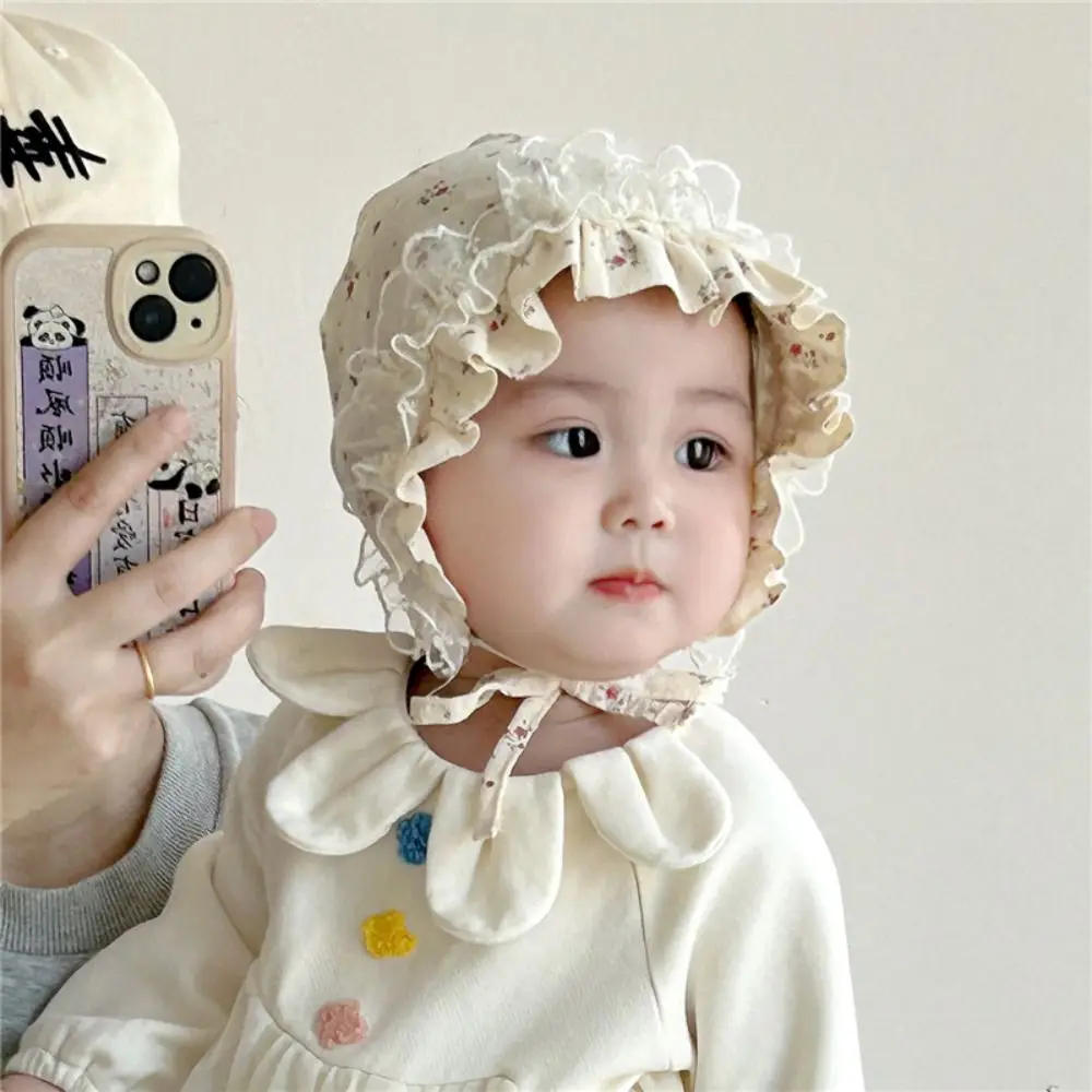

Fashion Lace Ruffle Newborn Sun Hat Princess Sweet Infant Bucket Hat Sunscreen Cute Baby Fisherman Hat Summer