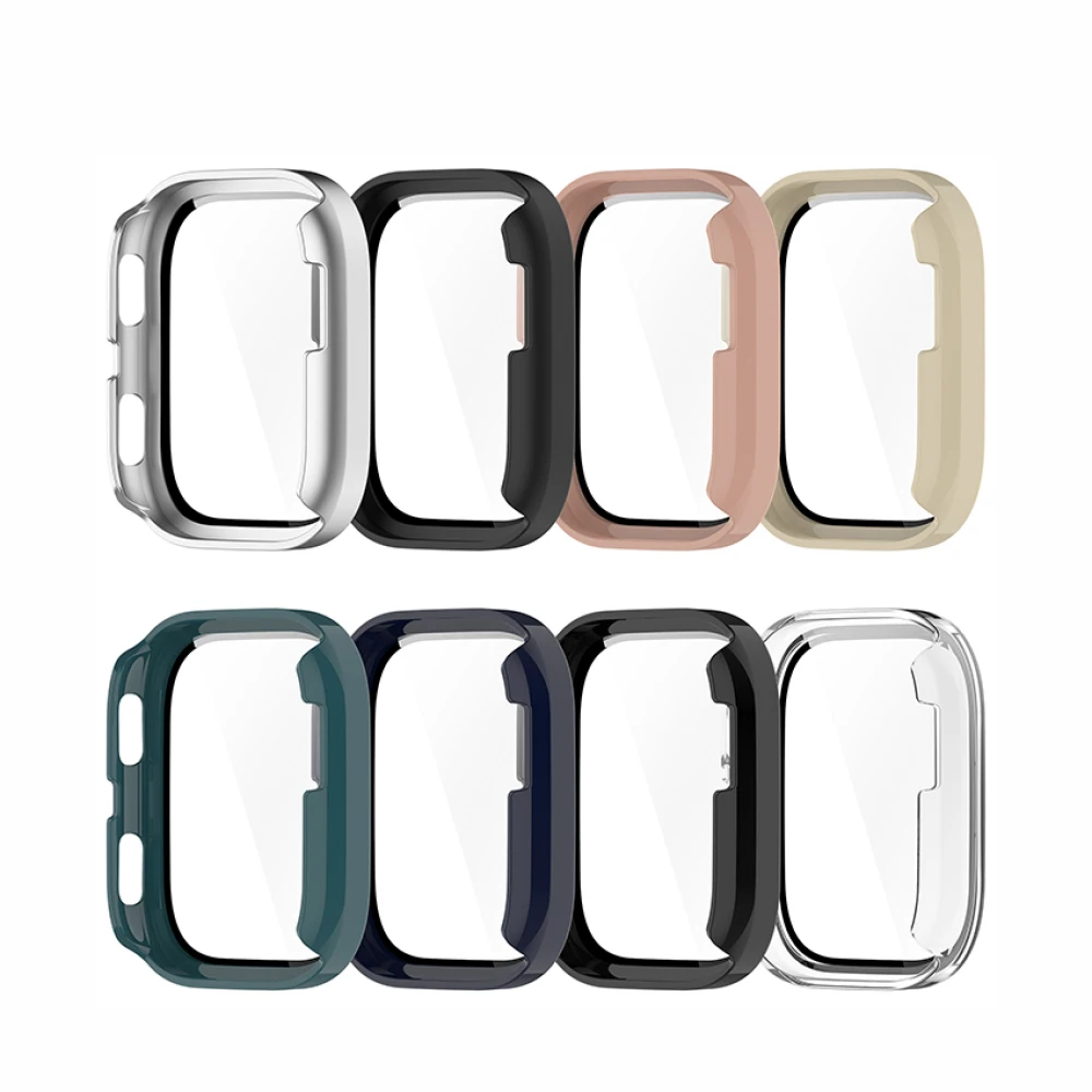 

All-in-One Watch Protective Case Tempered Glass Screen Cover + Frame for Amazfit BIP6 (A2435) Smart Accessories