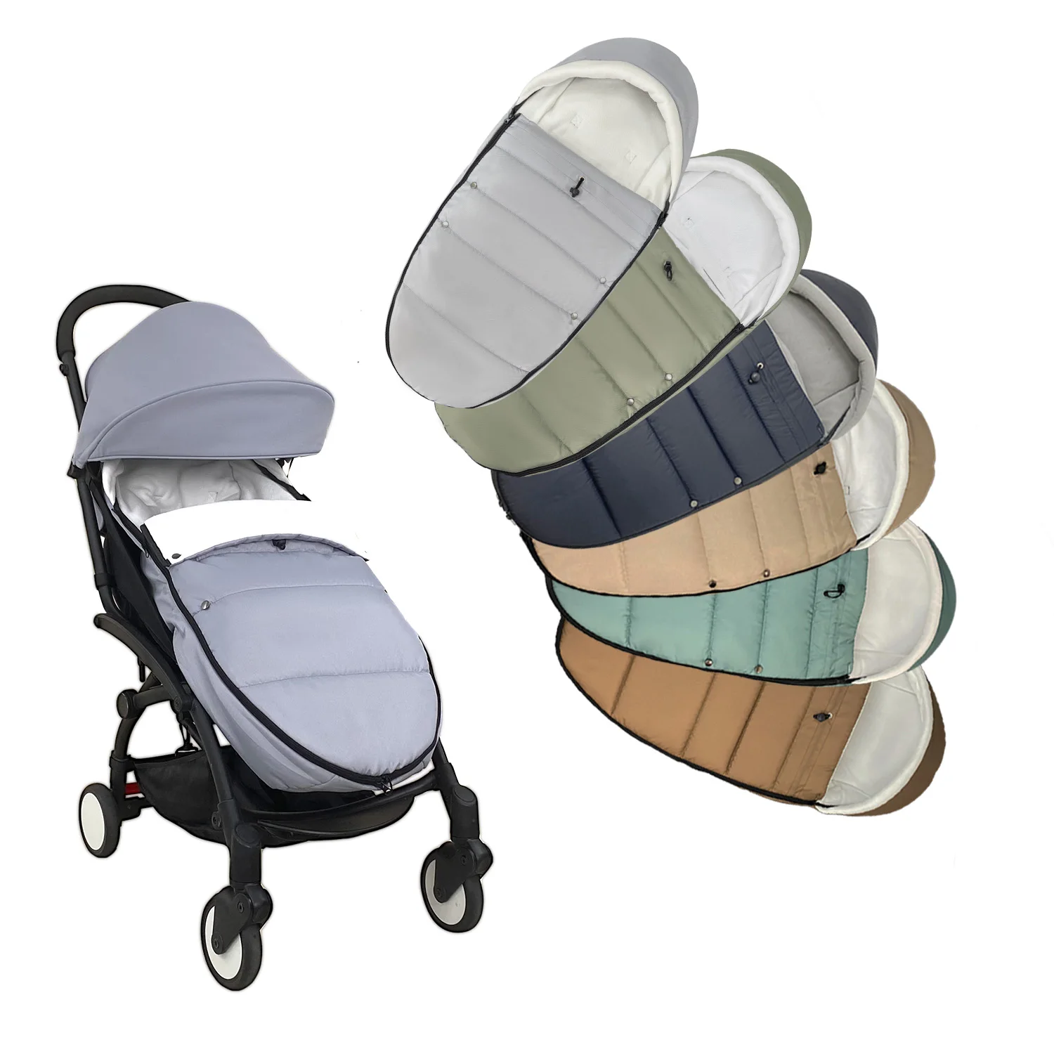 

Universal 6-36M Winter Baby Stroller Sleep Sack Footmuff Warm Snowproof Waterproof For Babyzen yoyo Winter Stroller accessories