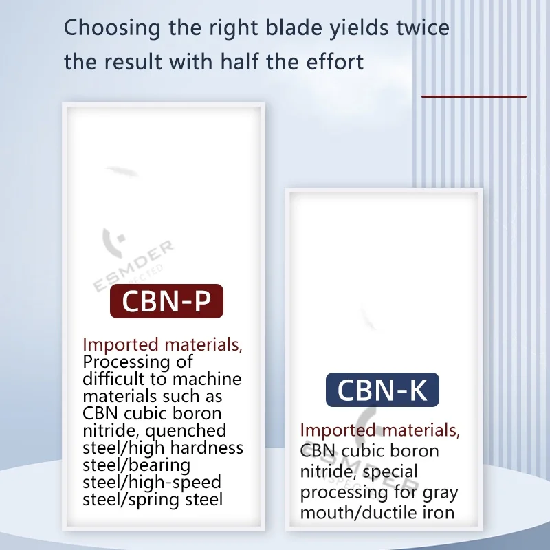 

Токарный станок с ЧПУ Токарная вставка Внутренние токарные вставки TBGT Серия TPGH CBN-K Для чугуна CBN-P Для стальных деталей высокой твердости
