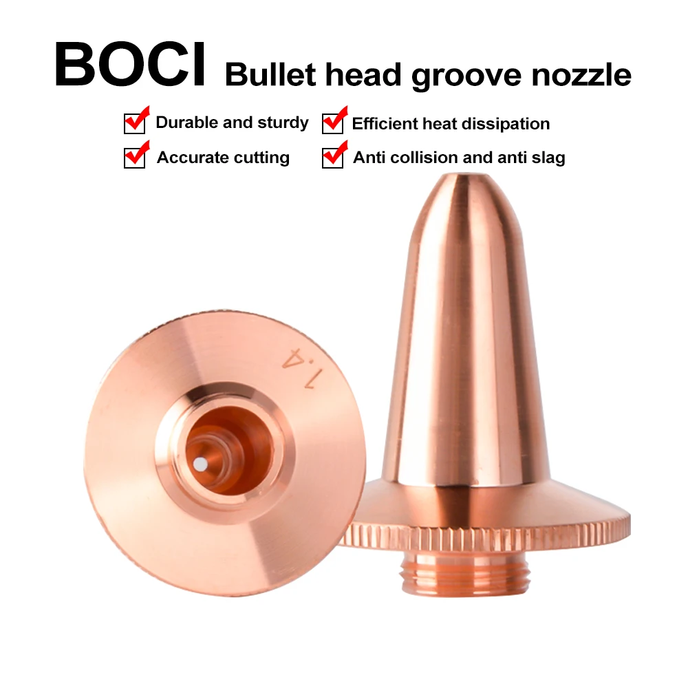 Laser Cutting Nozzle D27 H34 M11*0.75 Single Double Layer Flat Bevel Nozzles for BLT441 BLT461 BLT481 Fiber Laser Cutting Head