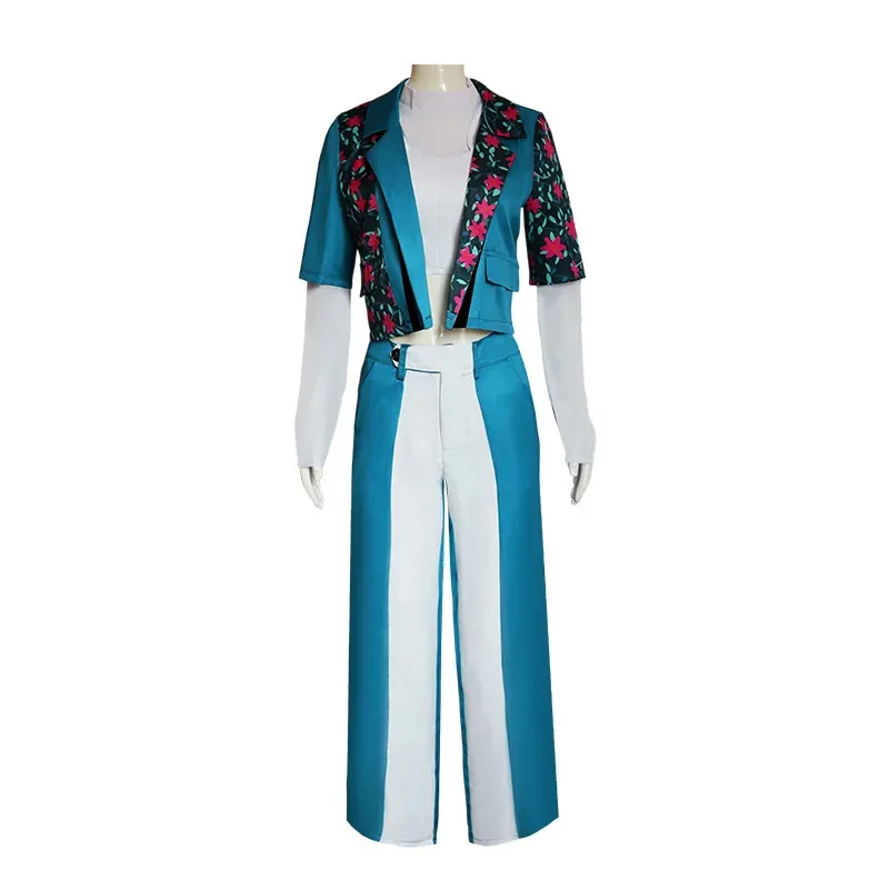 

2025 yiyi New Project Sekai VBS An Cosplay Costume Wig Shiraishi An Fashion Blue Suit Wide Leg Pants Outfit Halloween