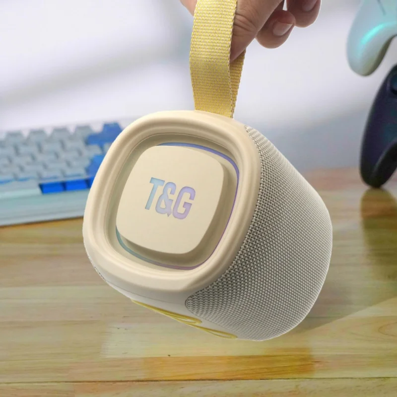 TG486mini wireless Bluetooth speaker with mesh high power 15W deep bass cool and stylish color lights long-lasting battery life