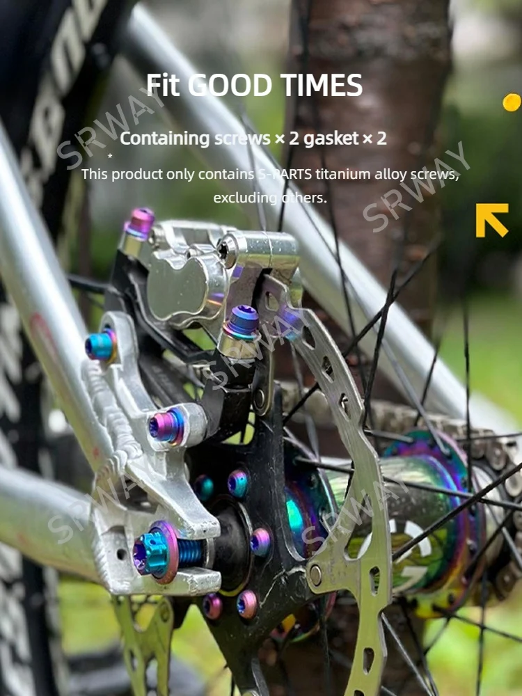 مسامير تثبيت المحور الخلفي من سبائك التيتانيوم الممتازة لأوقات MTB الجيدة عالية القوة S-PARTS