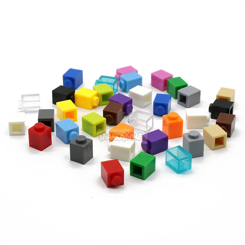 Marumine 150PCS 1x1 Dots Building Bricks MOC Blocks 3005 City Parts DIY Educational Construction Accessories Toys For Kids