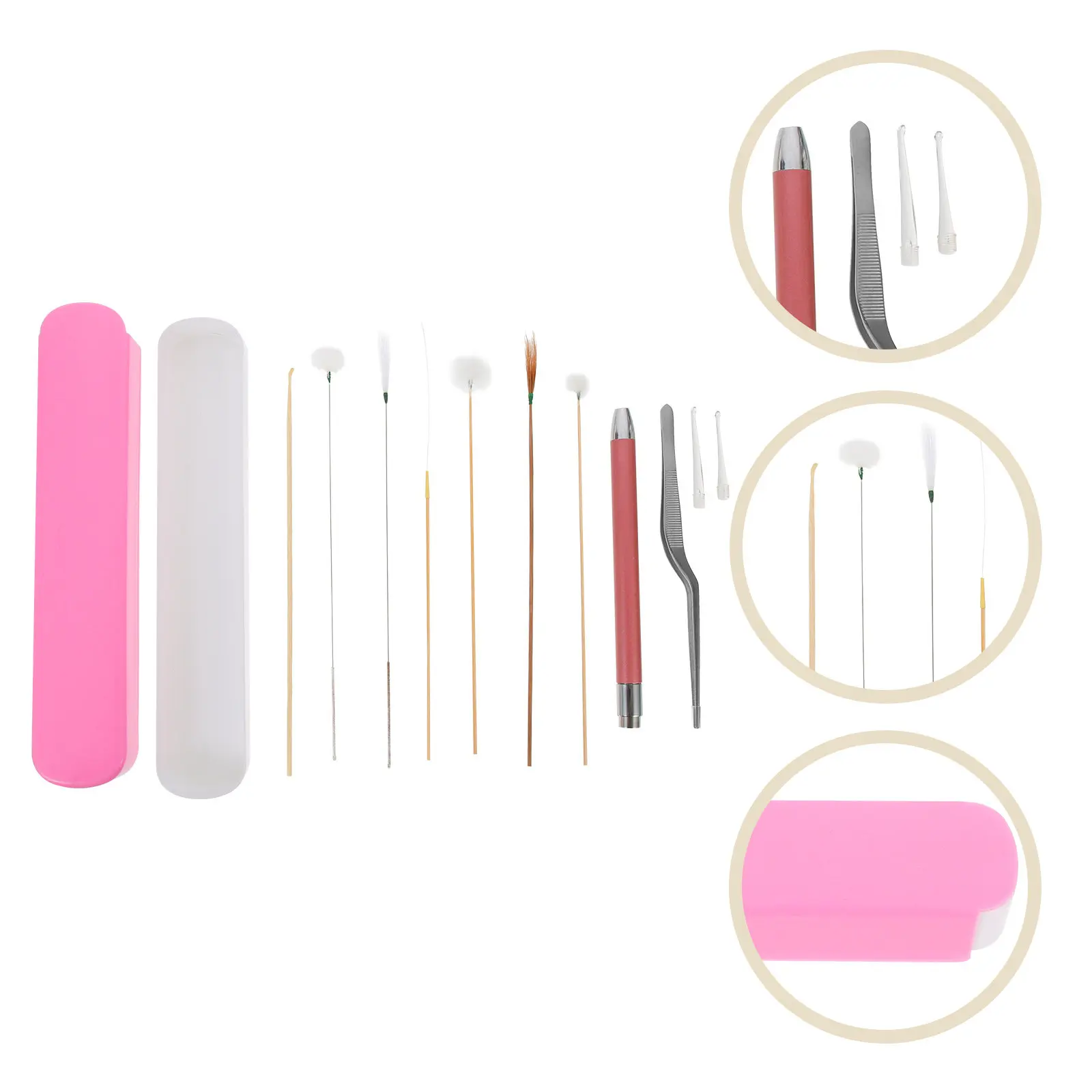 Sturdy Ear Cleaning Tools Cleaner Cleanner Sticky Pick Brushes Practical Earwax Removal Kit