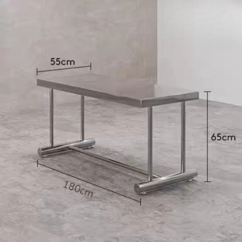 Clothing store display rack, clothes display table in the middle, storage table c