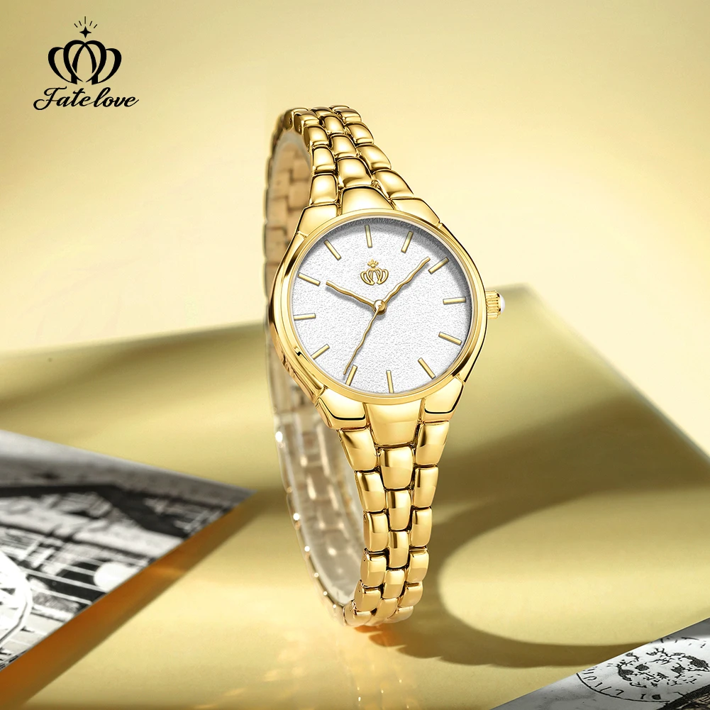 Fate Love brand new fashionable niche three-dimensional dial quartz watch waterproof women's watch women's watch 914
