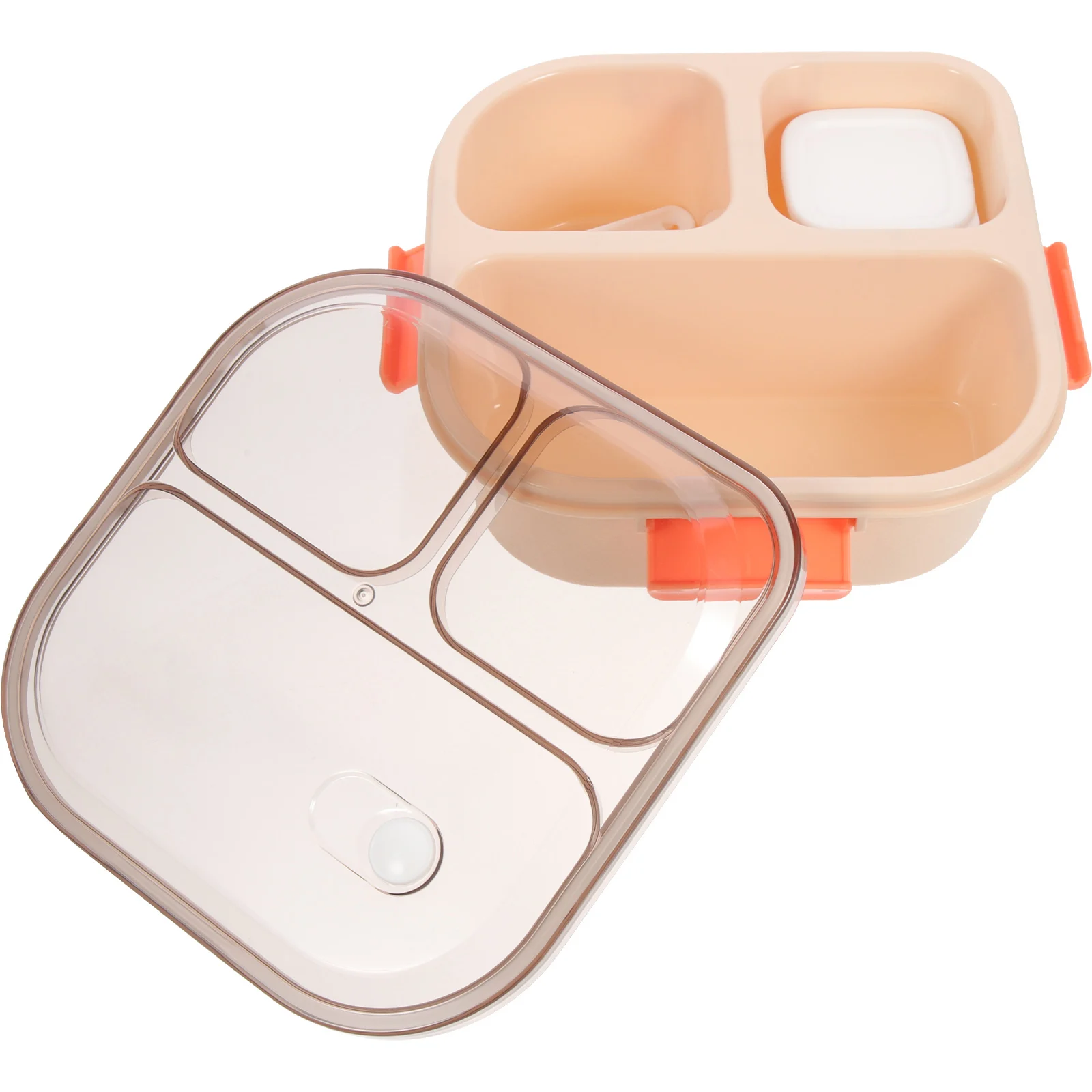 

Three Compartments Leak Proof Food Containers Portable Lunch Box Meal Prep Kids Adults School Office Gym Picnic