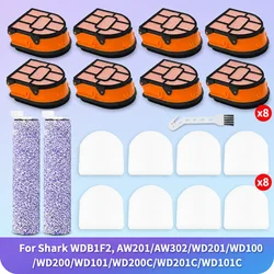 Fit For Shark WDB1F2 HydroVac AW201 AW302 WD201 WD100 WD200 WD101 WD200C WD201C WD101C HydroVac Vacuum Parts Brush Roller Filter