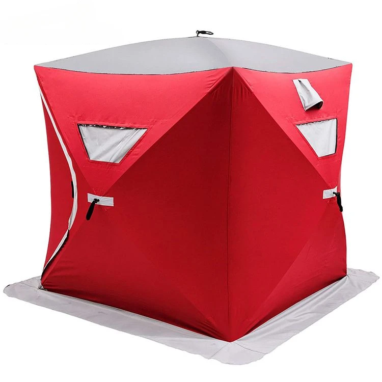 China Manufacturer Outdoor Winter Ice Cube Pop Up Winter Series Portable Ice Fishing Tent