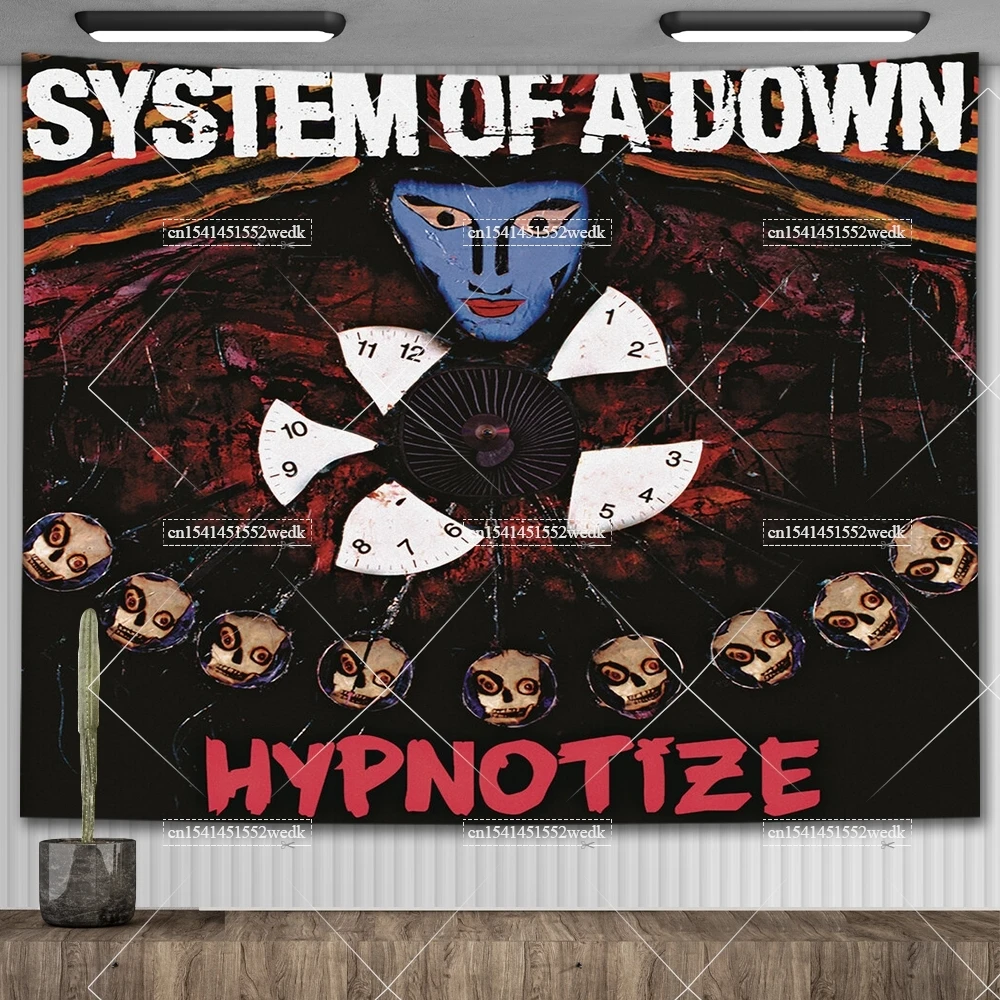 Proud Band System Of A Downs Tapestry Wall Hanging Hippie Polyester Tapestry Metal SOAD Album Posters Home And Garden Flags
