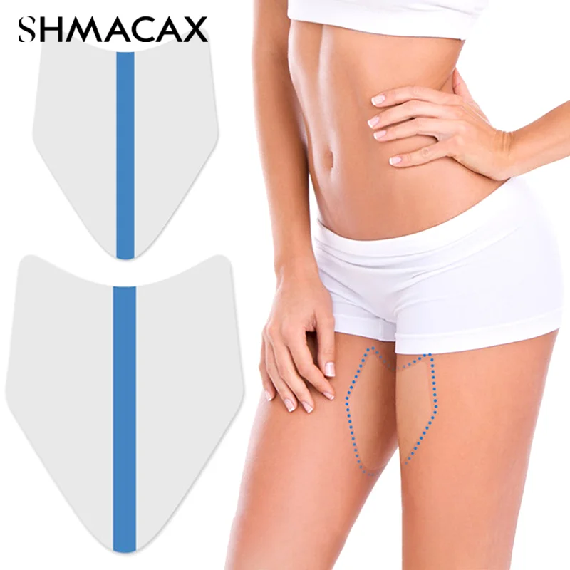 Invisible Thigh Tapes Unisex Disposable V Shaped Sweat Resistant Thigh Pads Care Anti-friction Protector Patches Body Patches