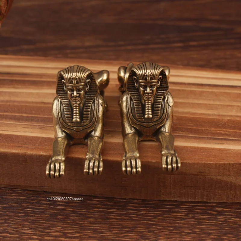 الصلبة النحاس مصر أبو الهول تمثال الحلي الصغيرة النحاس الحارس تمثال التماثيل سطح المكتب زينة اكسسوارات الديكور المنزل