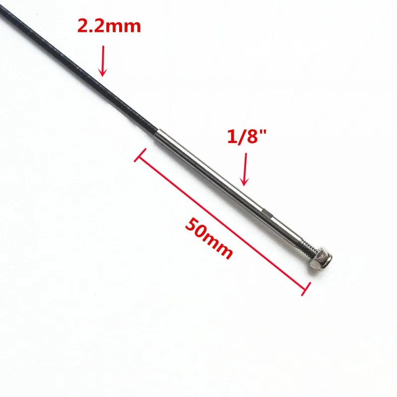 3.175mm Integrated Flex Shaft, 2.2mm to 3.18mm Hard Adapter for Brushless RC Boat