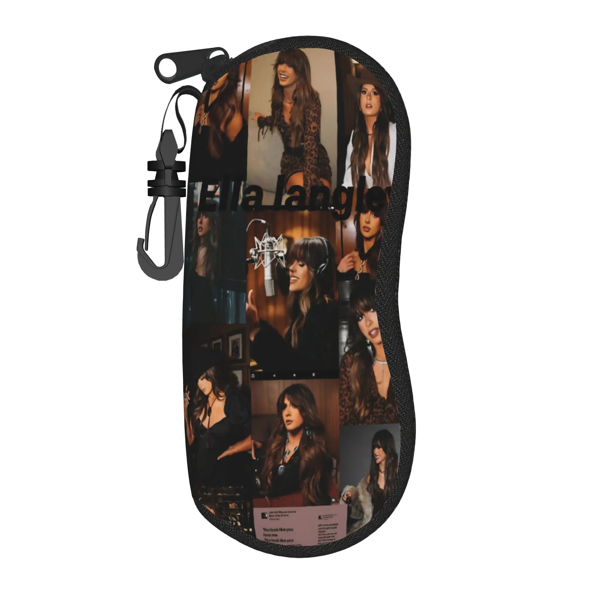 Ella Langley Tour 2026 Glasses Case Unisex Travel Zipper  Eyeglasses Protector Ultra Eye Contacts Case
