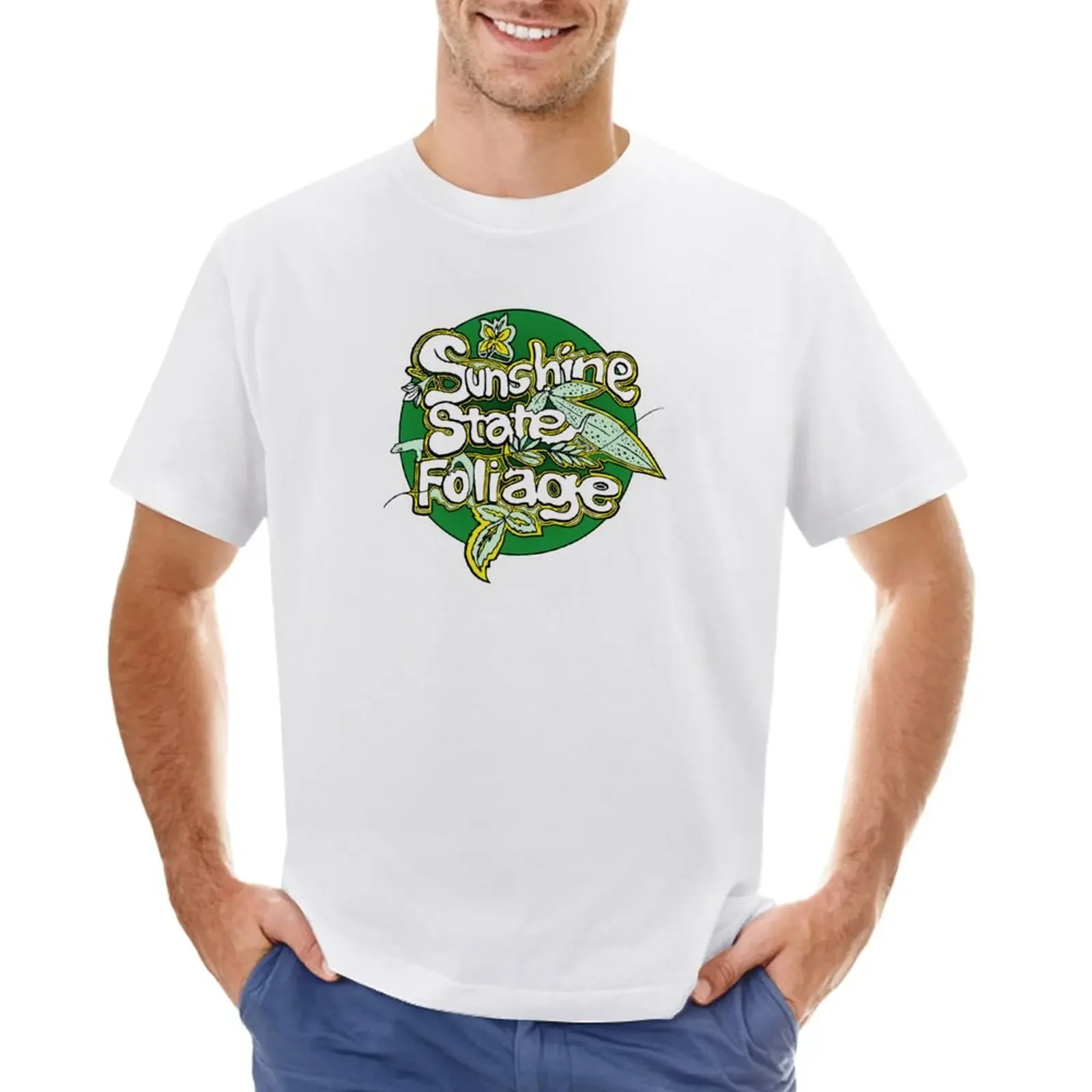 Sunshine State Foliage T-Shirt for a boy Aesthetic clothing men workout shirt