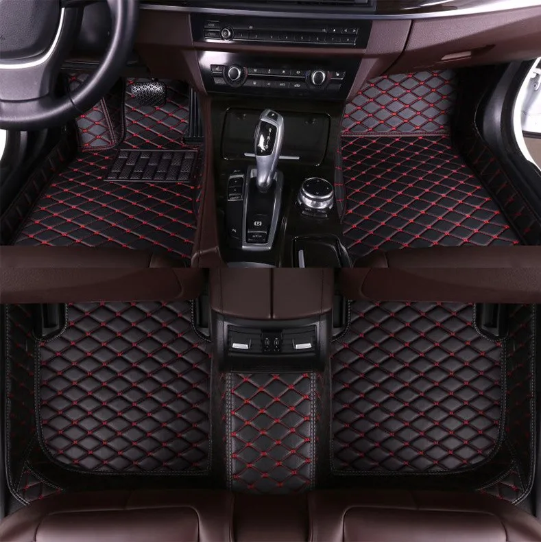 

2022 Factory Hot Selling Custom 3D 5D Leather Car Floor Mat All Weather Car Foot Mat Car Carpet for prados 150/vw touaregs 7p