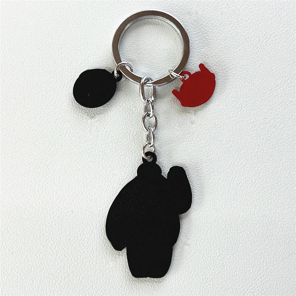 JYYH Cartoon Anime Cosplay Baymax Peripheral Keychain High-Quality Metal Jewelry Friend Gifts Available for Wholesale