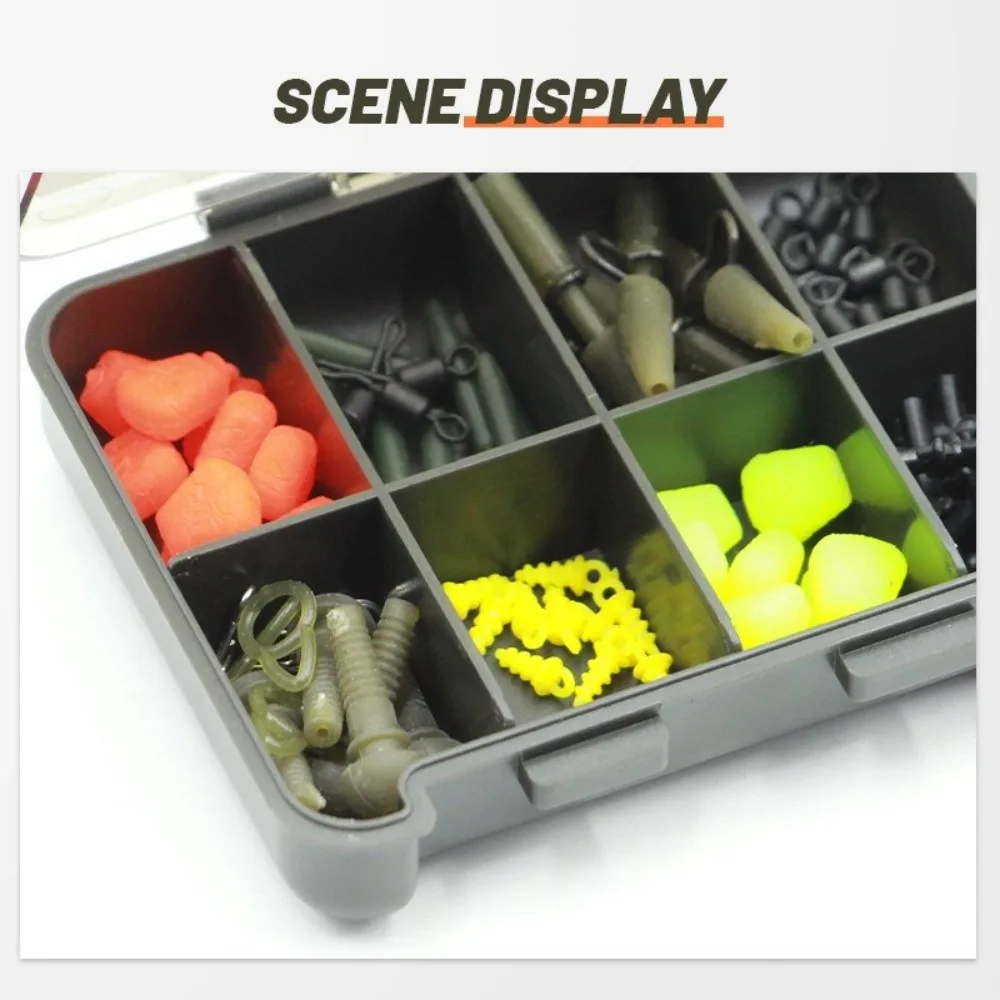 Built-in Grids Fish Hook Box Waterproof Design Dust-Proof Seal Tool Storage Box Plastic Material Multi-Compartment