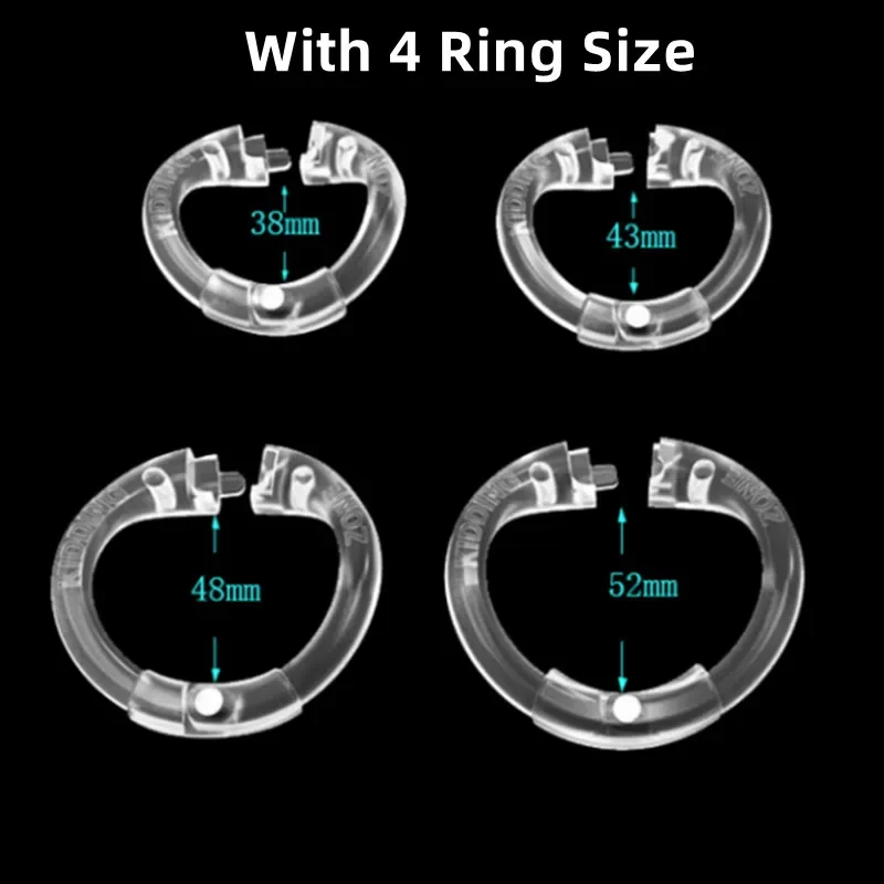 2023 New Male Breathable Chastity Cage Openable Ring Lightweight Comfortable CB Lock Chastity Device Sissy Cock Cage Sex Toys 18