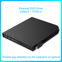 Maikou USB3.0 Blu-Ray Type-C DVD-RW VCD CD RW Burner Drive Super drive External  DVD Drive Burner Player  For Asus lenovo Ace