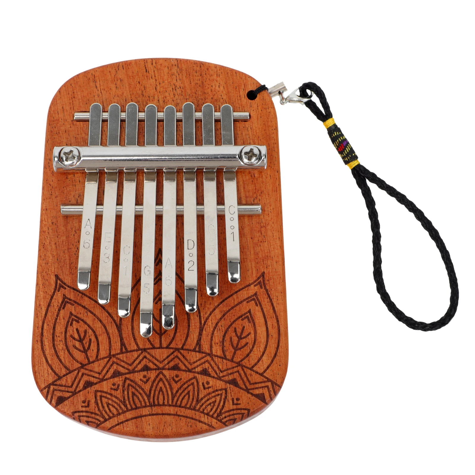 

Wooden Kalimba Mini Finger Piano Portable Patterned Thumb Piano for Kids Adults Beginners Professionals Clear Sound Exquisite