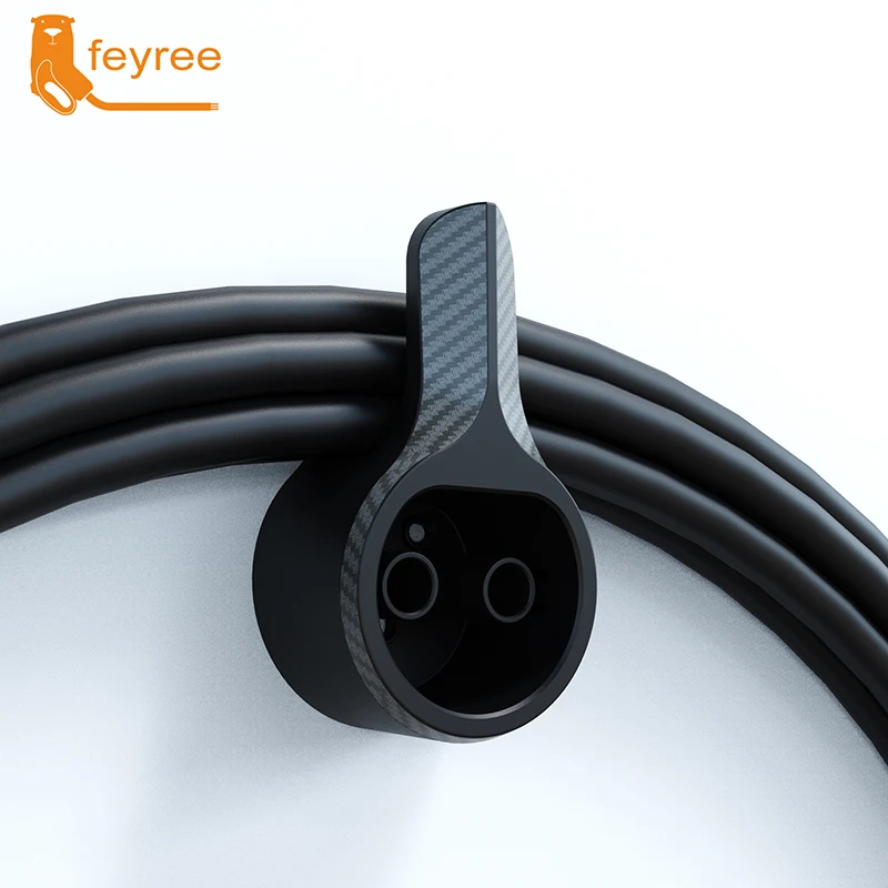 Feyree-soporte para cargador EV, base para vehículo eléctrico tipo 2, Cable de carga, protección adicional, Wallbox líder