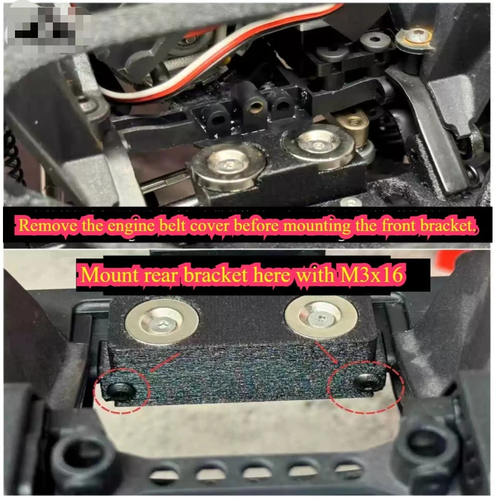 RC Crawler Magnetic Quick Release Body Mount System For Axial SCX10 1/10 Scale customizable size Upgrade Decor Accessories