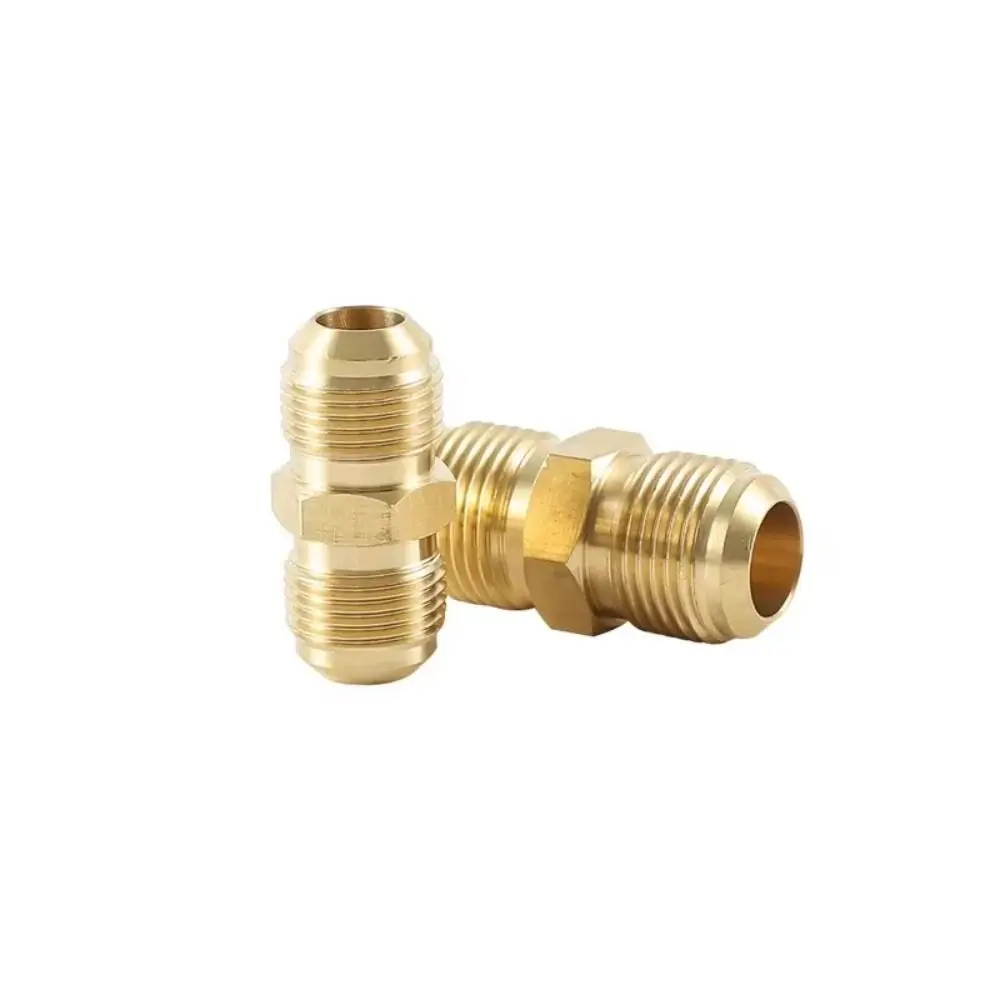 New Male to Male Brass Pipe Fitting Connector Straight 5/16