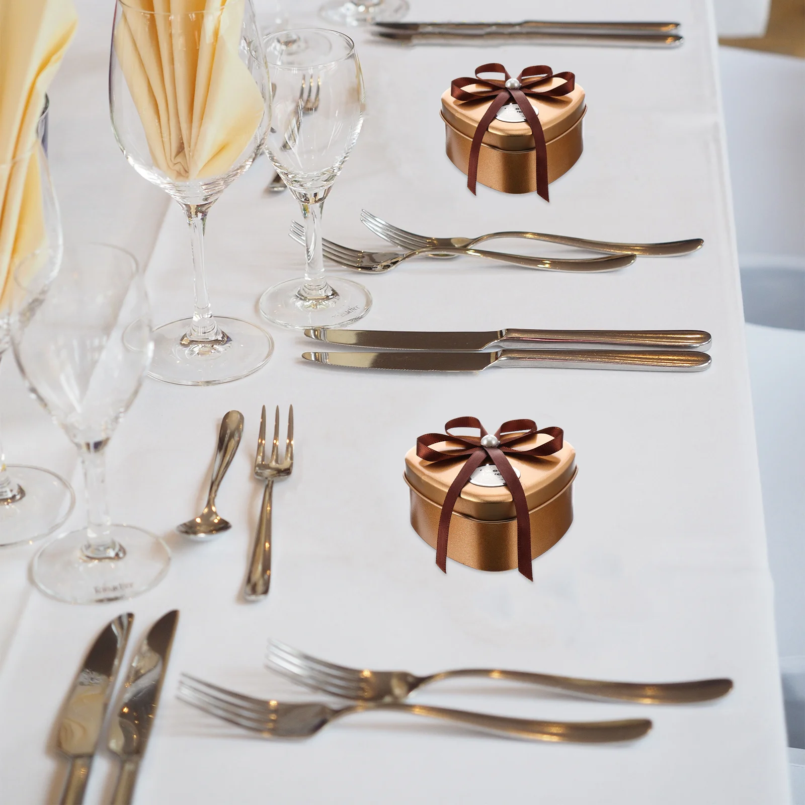 

Heart Decorative Boxes Shaped Storage Containers Heart-shaped Candy Tinplate Cans Cases Wedding