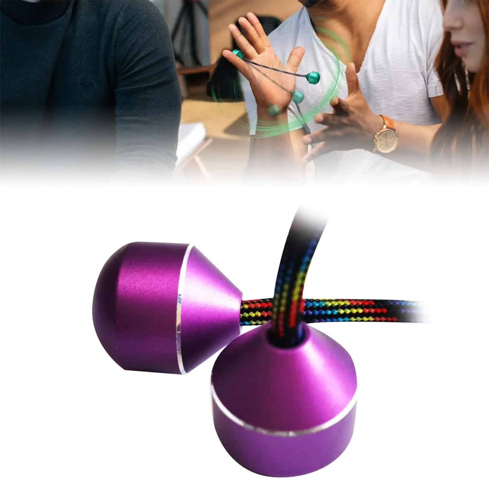 Two Beads One String Finger Toys Portable Compact Anti-anxiety Sensory Toys for Kids Adults Fidget Spinner Toys