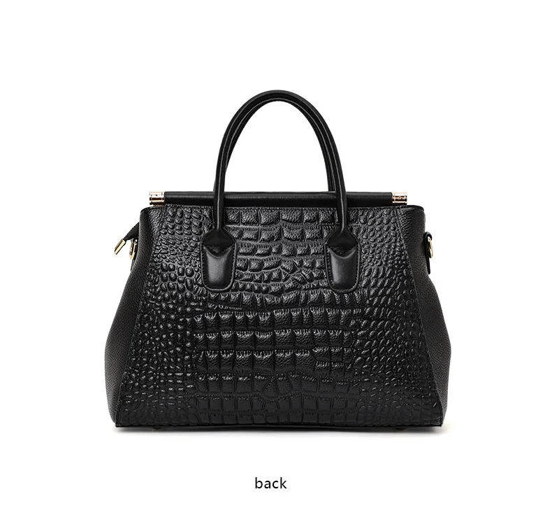 Aidrani Damenhandtasche aus echtem Leder, modisches Krokodilmuster-Design, hochwertige Luxus-Rindsledertasche mit großem Fassungsvermögen – Detail 10