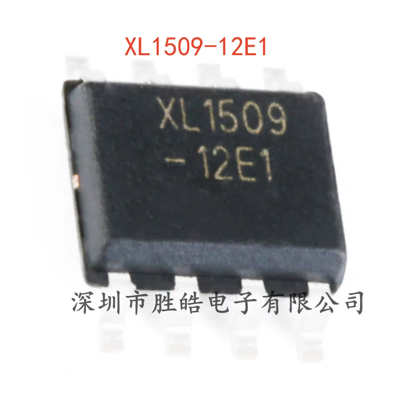 (10PCS)    NEW    XL1509-12E1    2A12V  150KHZ    Buck DC power converter chip     SOP-8   XL1509-12E1      Integrated circuit