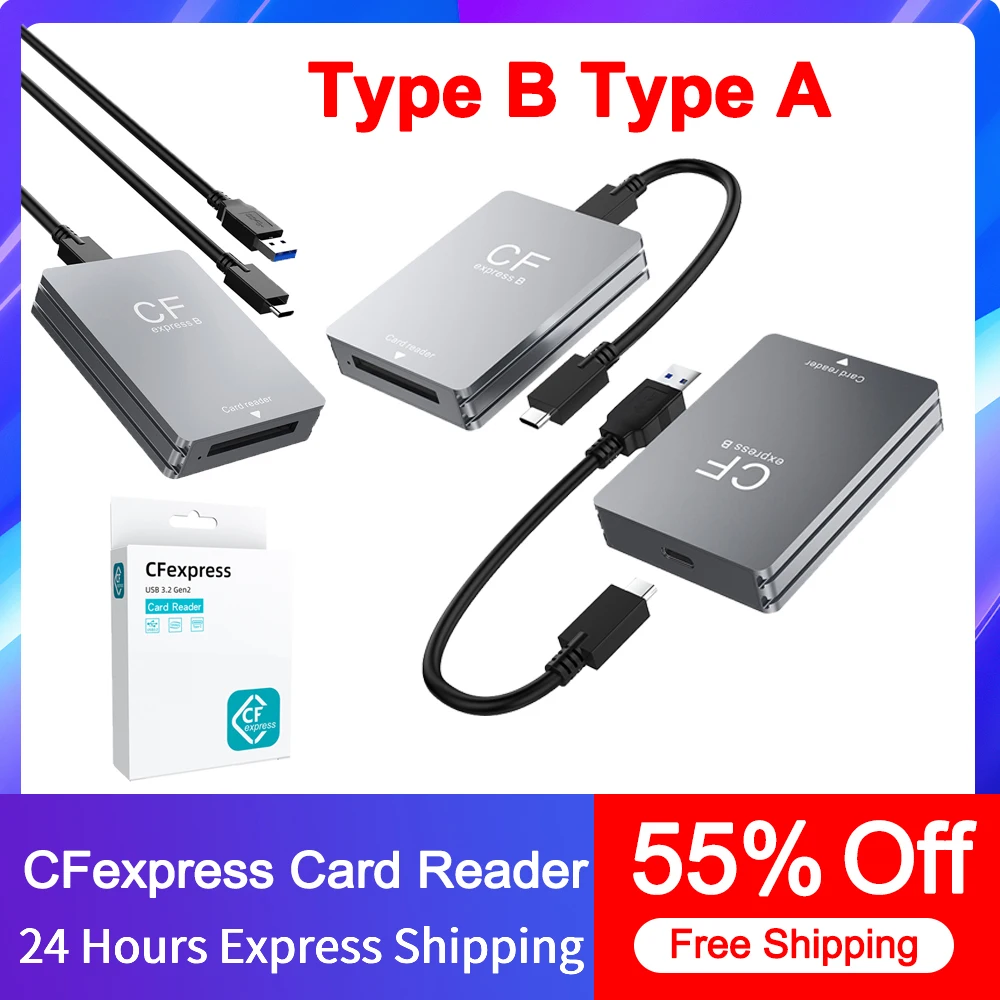 

Кардридер CFexpress, тип в, USB, 10 Гбит/с