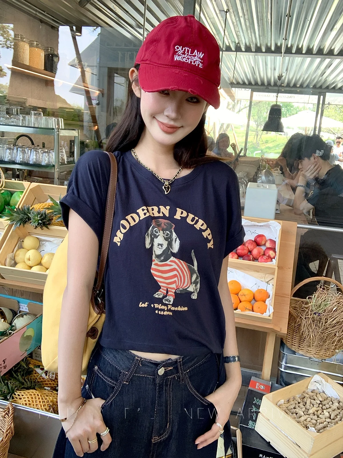 

Синяя женская повседневная футболка с принтом сиба-ину, летняя новинка, свободный крой, хлопок, круглый вырез, с животным принтом