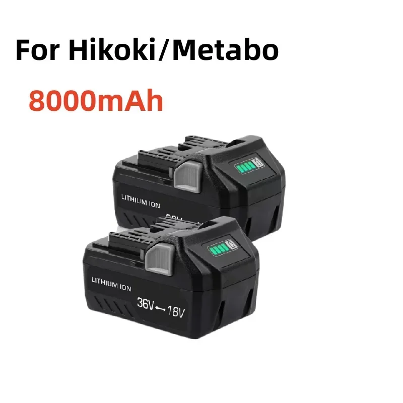 

Обновление 2023 года, 8000 мАч для Hitachi BSL36A18 BSL1815X BSL1815 BSL1820 BSL1825 BSL1830 BSL1840 BSL1850, аккумулятор для электроинструмента