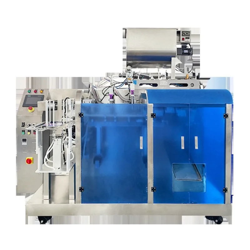 Automatic special-shaped bag feeding bag packaging machine, type liquid  general single station equipment