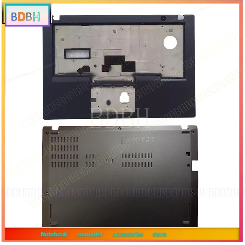 

For Lenovo ThinkPad T480S Palmrest Bottom Case Base Cover 01LV696 AM16Q000500