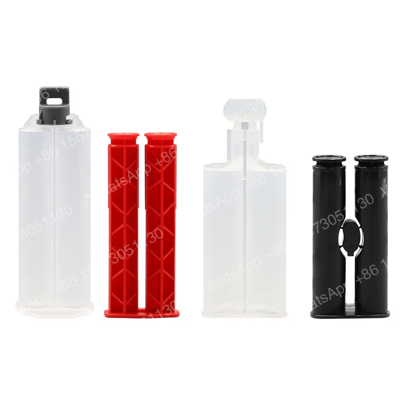 100PCSAB Hand Push Type Rubber Cartridge 24ML Rubber Cartridge Two-component 25ML Mixed Tube Syringe with Push Rod