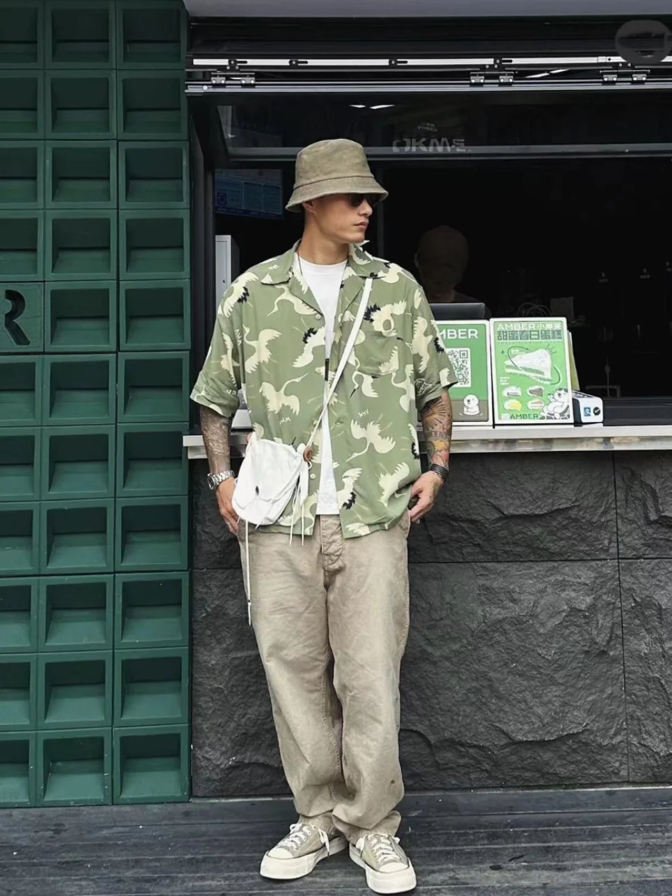 VISVIM FIL 23SS CROSBY SHIRT Japanese trend Nakamura Crane shirt Hawaiian short-sleeved shirt