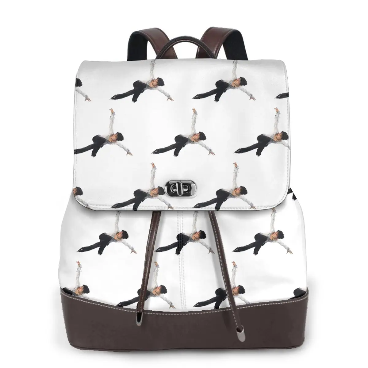 The Swan Yuzuru Hanyu Bookbag School Student Bags Hiking Travel Daypack for Women Fashion Derma Backpack