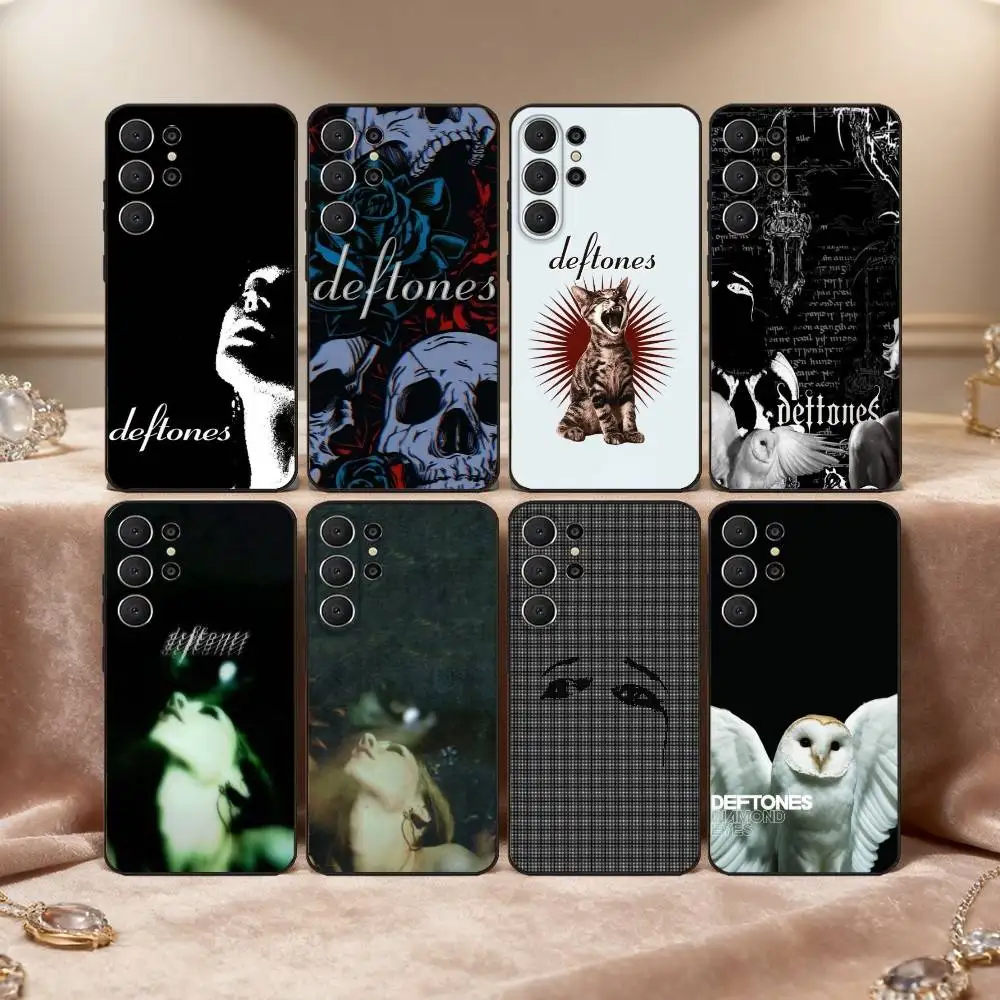 

R-Rock B-Band Deftones Phone Case For Samsung S26,S25,24,23,22,30,21,10,9,Ultra,Plus,Lite,Black Soft Case